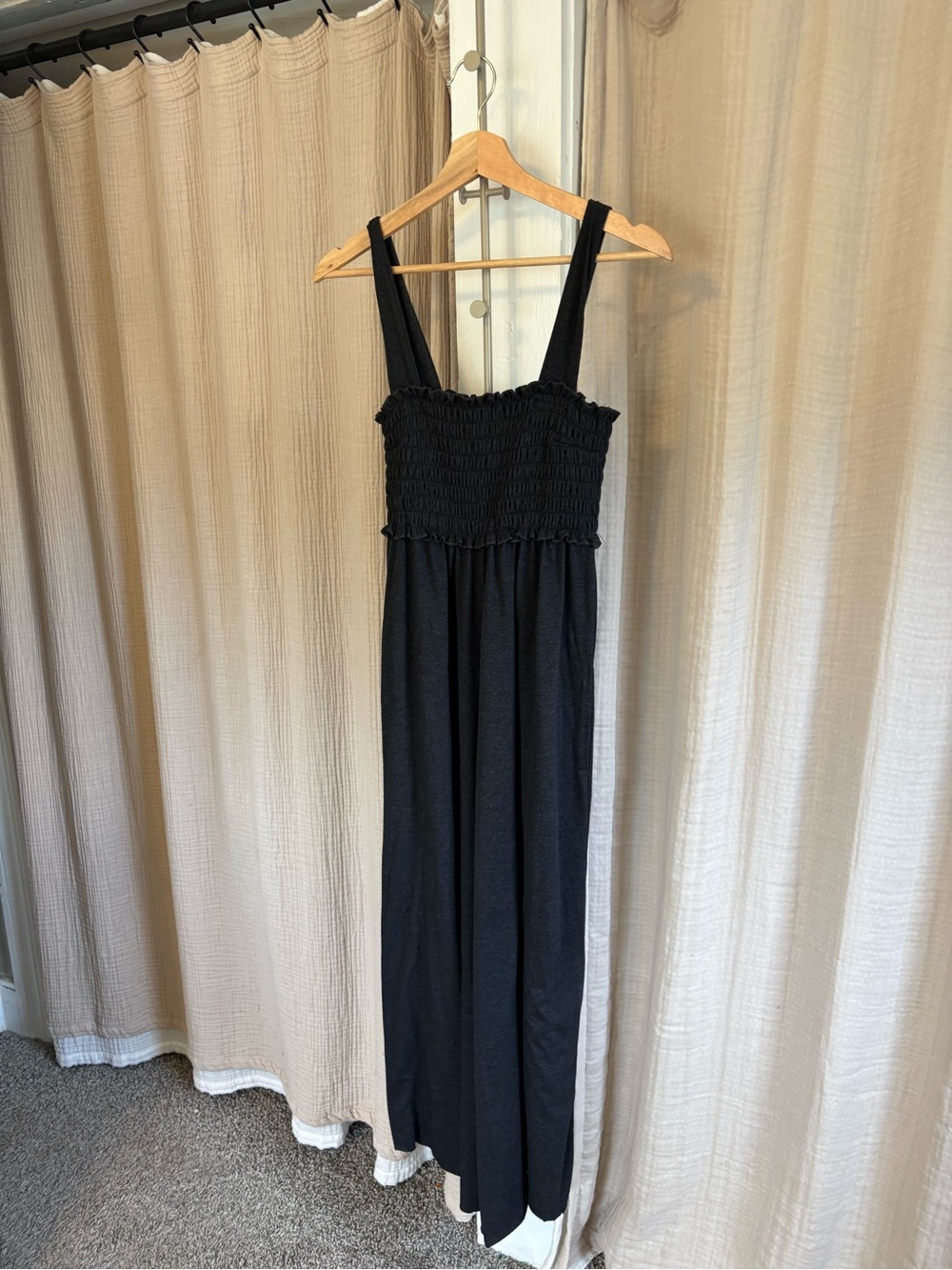 Natural Life Smocked Wide Leg Jumpsuit- XS - Picture 3 of 9